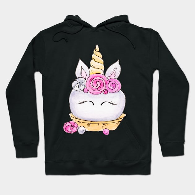 Unicorn-icecream Hoodie by Derevnina_Art